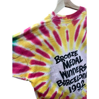Vintage 1992 Lithuania Basketball Grateful Dead Tie-Dye T-Shirt