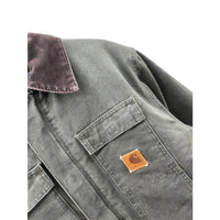 Vintage 1990's Carhartt Quilt Lined Moss Green Workwear Jacket