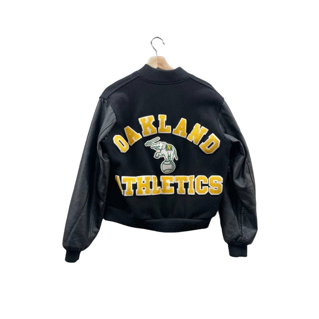 Vintage 1990's Oakland Athletics Chalkline Wool Varsity Jacket
