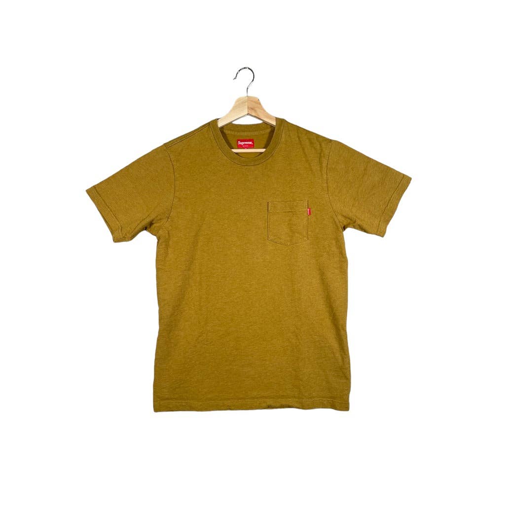 Vintage 2000's Supreme Mustard Yellow Pocket T-Shirt