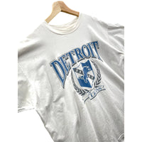 Vintage 1990's Detroit Lions Crest Logo NFL Graphic T-Shirt