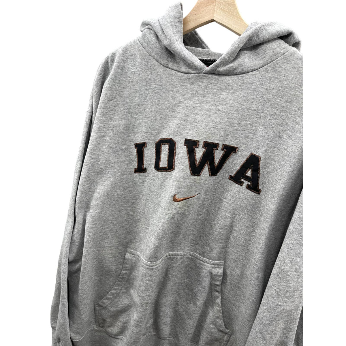 Vintage 2000's Nike Iowa University Center Swoosh Embroidered Hoodie