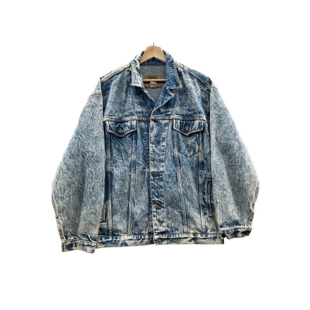 Vintage 1990's GAP Acid Wash Denim Trucker Jacket