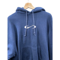 Vintage 2000's Nike Embroidered Center Swoosh Graphic Hoodie