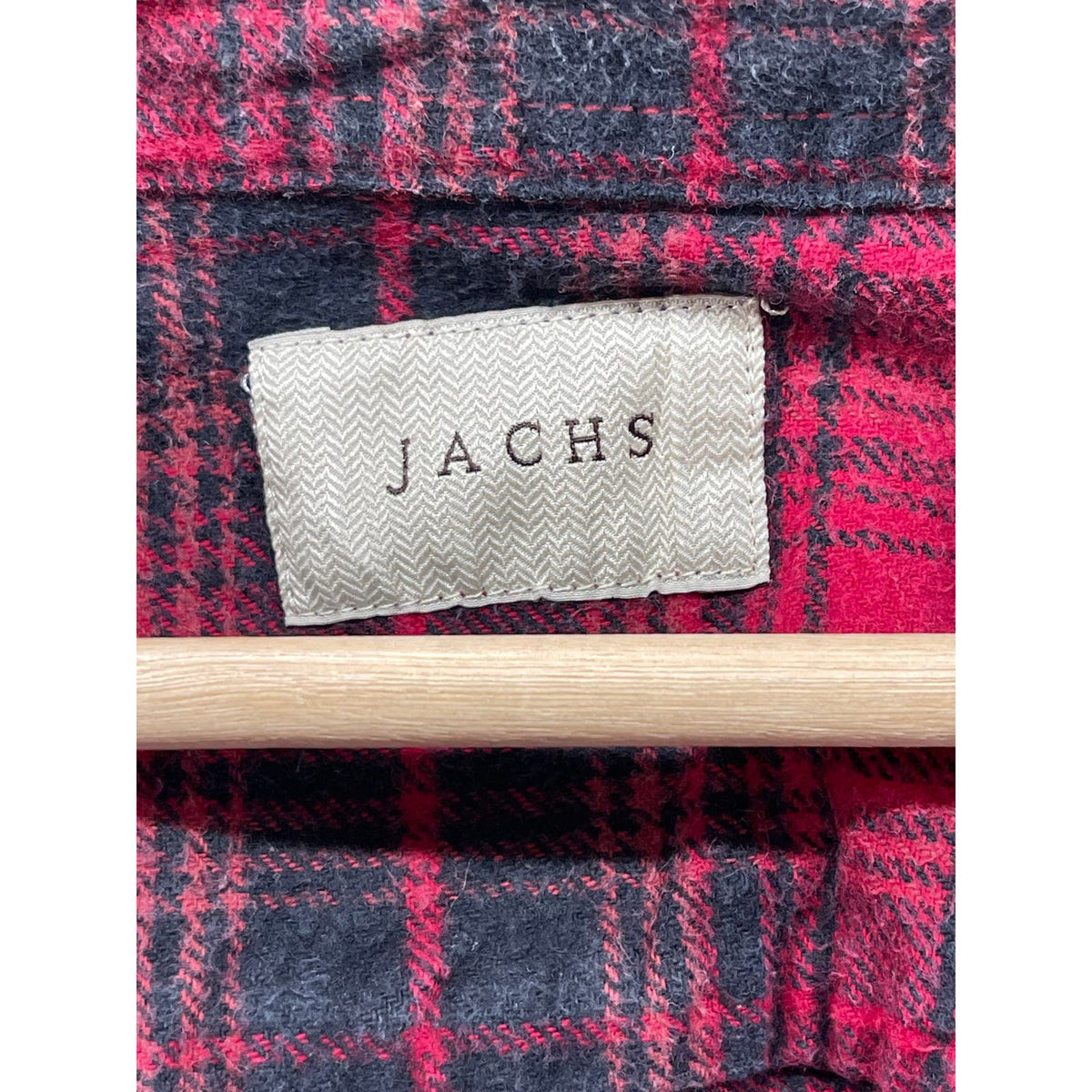 Vintage Jachs Midweight Red Checkered Button Up Flannel Shirt