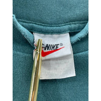 Vintage 1990's Nike Turquoise Tonal Swoosh Mockneck Longsleeve T-Shirt