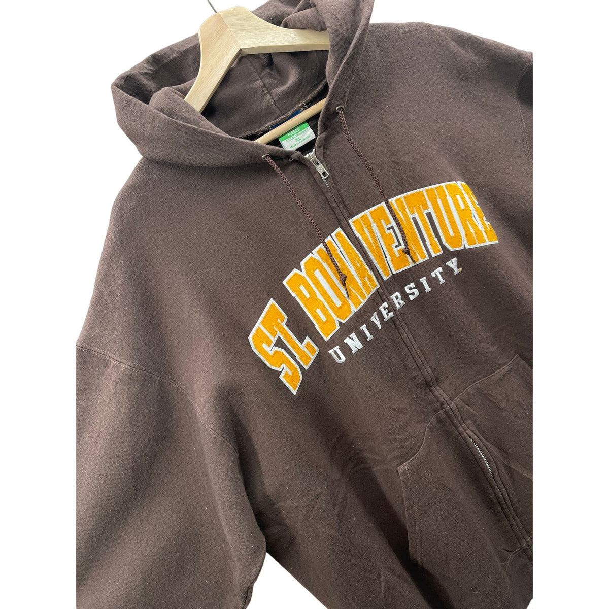 Vintage Champion St. Bonaventure University Embroidered Full Zip Hoodie