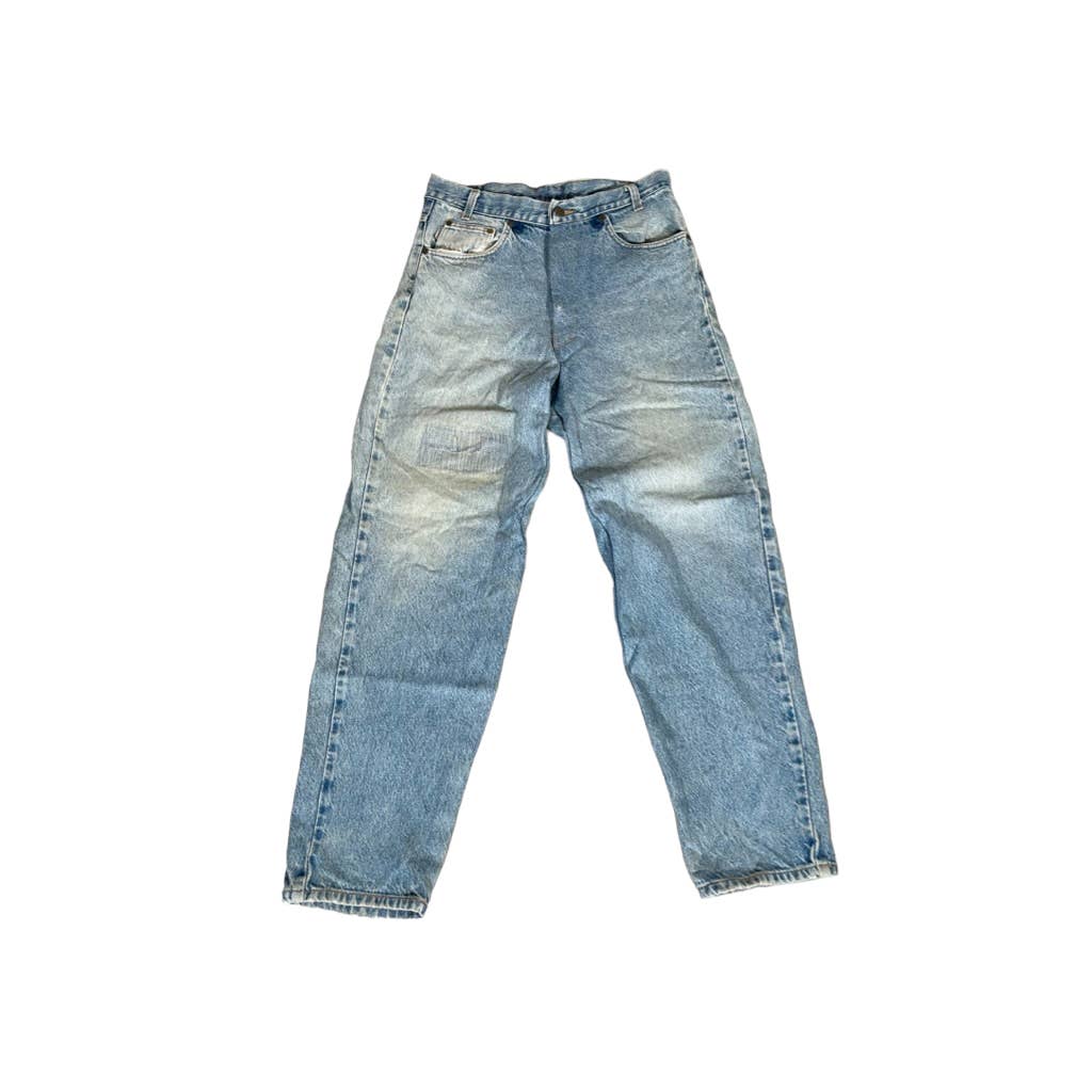 Vintage Carhartt Distressed Light Blue Denim Jeans 31x30