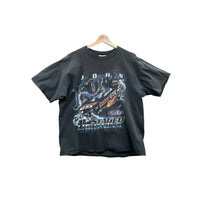 Vintage 2000's John Force Racing Staged Lightning Distressed Graphic Tee