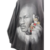 Vintage 2000's Michael Jordan Portrait Graphic Longsleeve T-Shirt