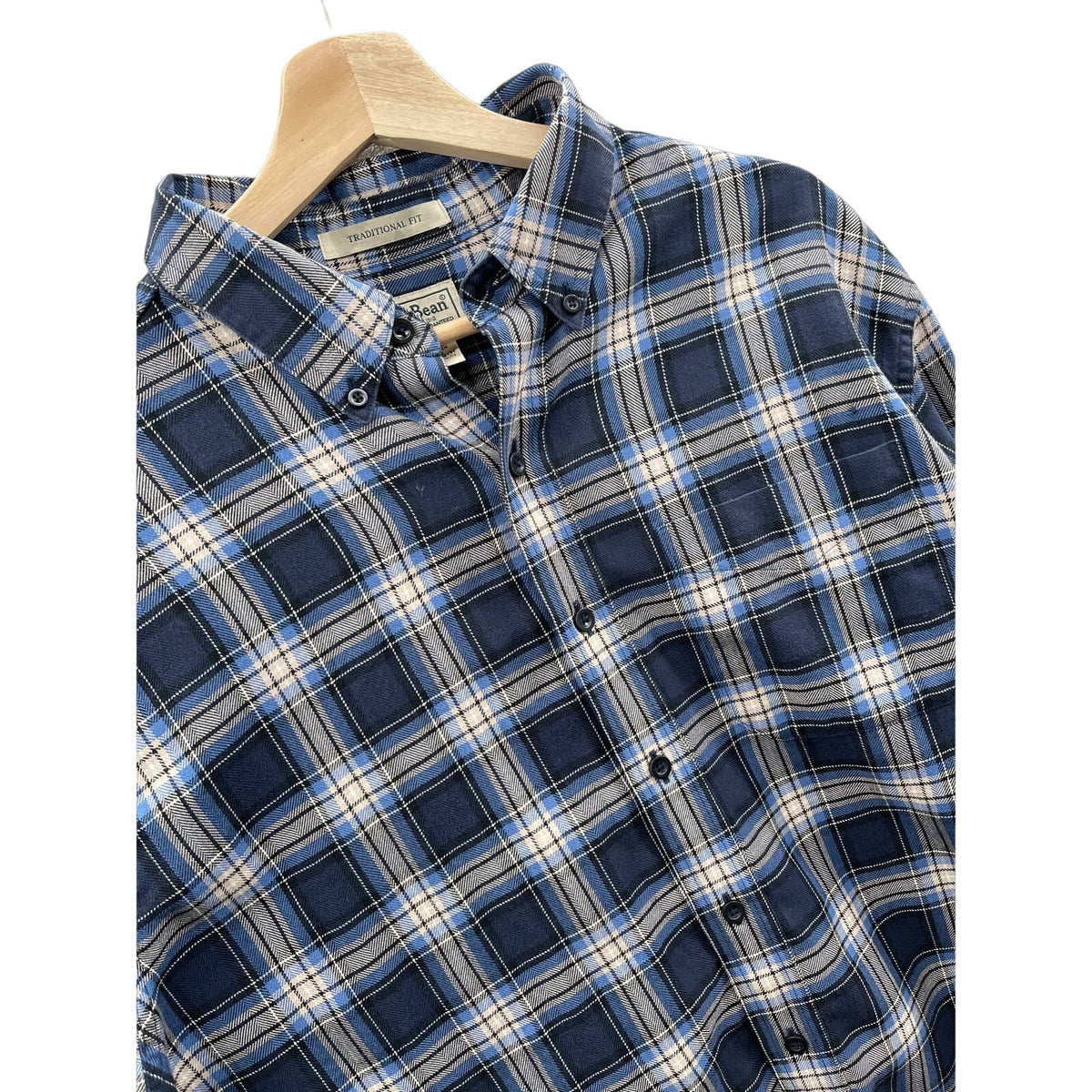 Vintage 2000's L.L. Bean Checkered Button Up Flannel Shirt