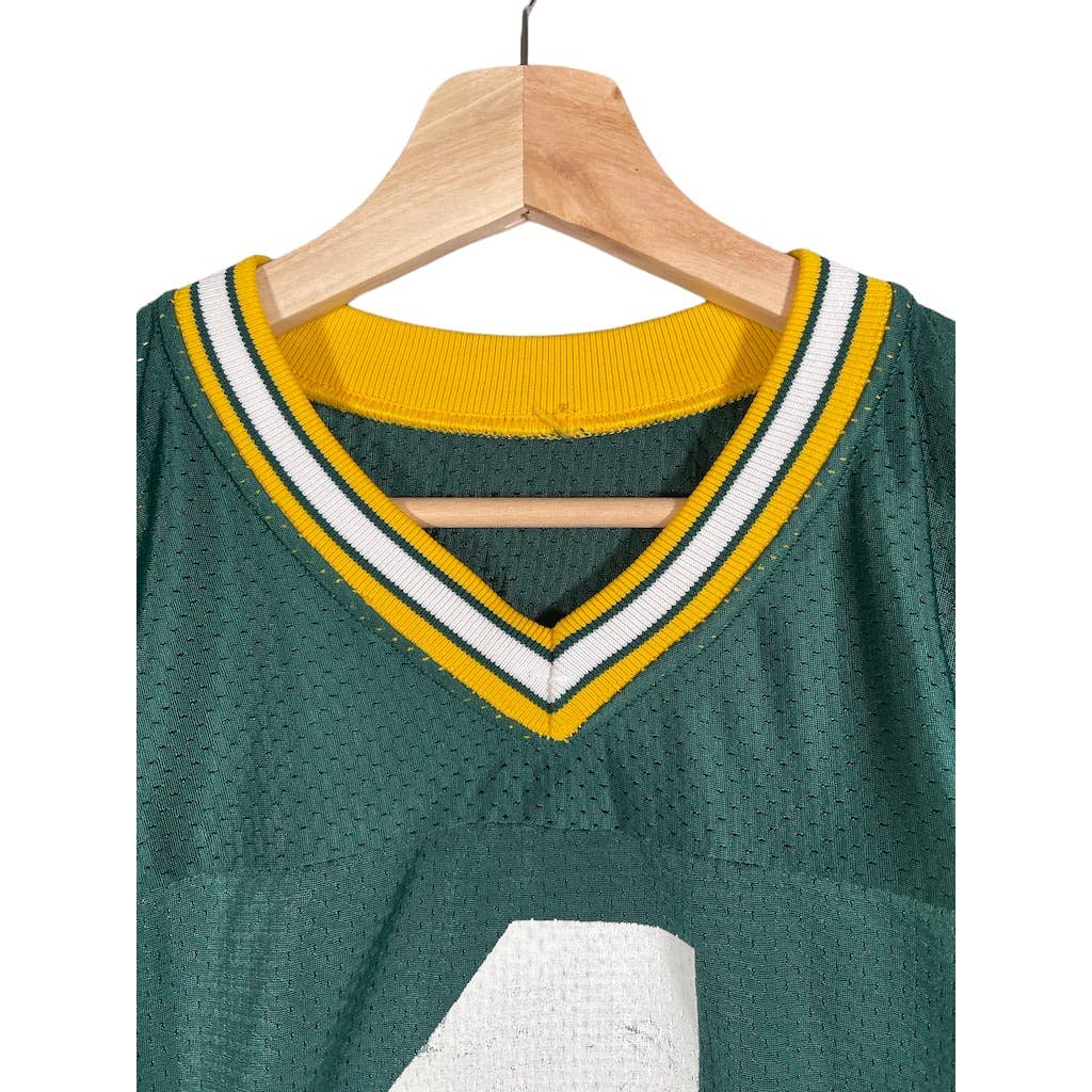 Vintage 1990's Green Bay Packers Brett Farve #4 Champion Football Jersey