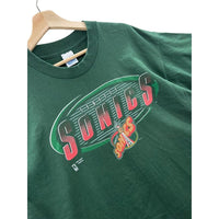 Vintage 1995 Seattle Supersonics Center Logo Graphic T-Shirt