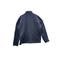 Vintage The North Face Men's 1/4 Zip Navy Thermal Fleece Jacket