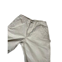 Vintage 2000's Carhartt Distressed Stone Grey Carpenter Pants