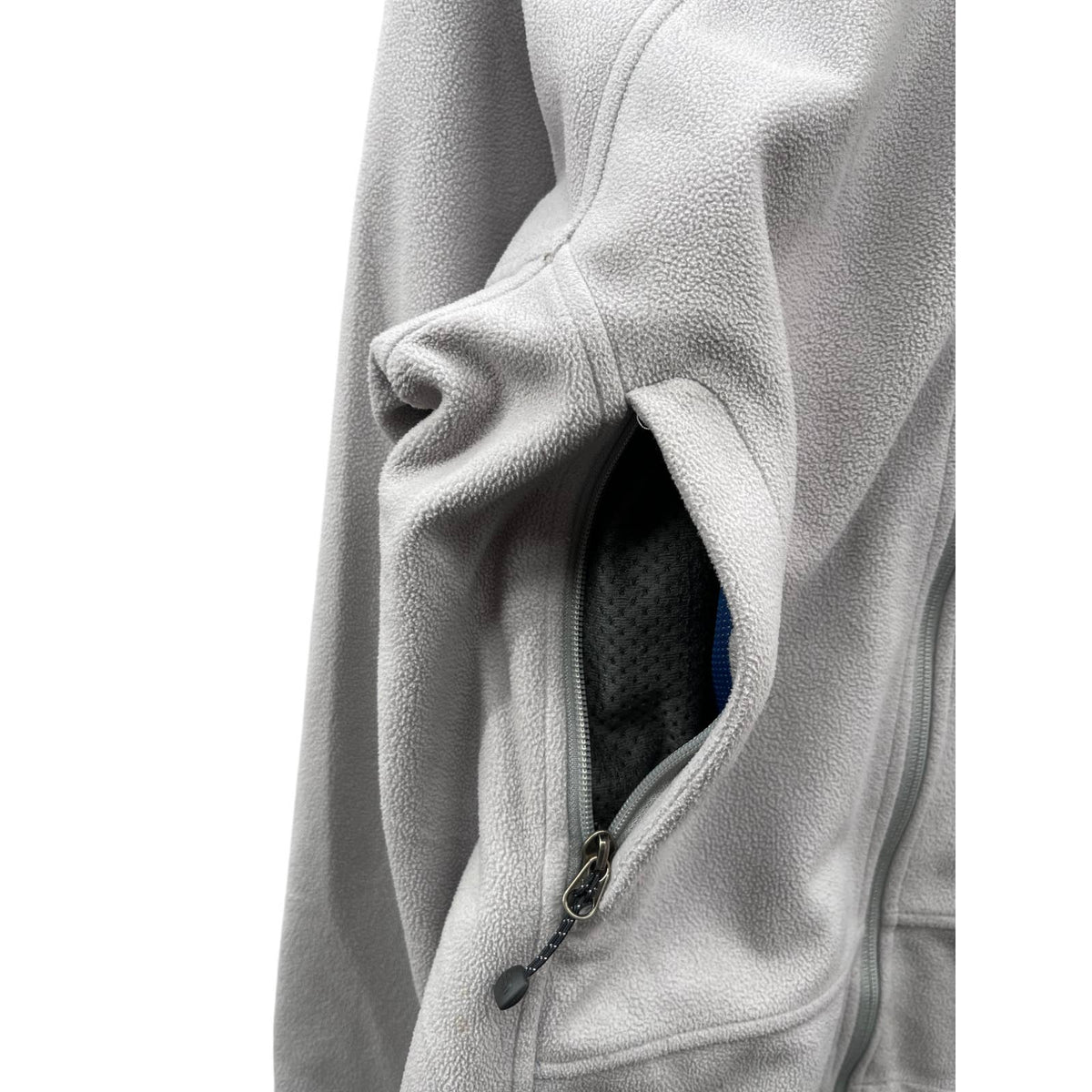 The North Face Men's Full Zip Fleece Light Grey Windwall Jacket
