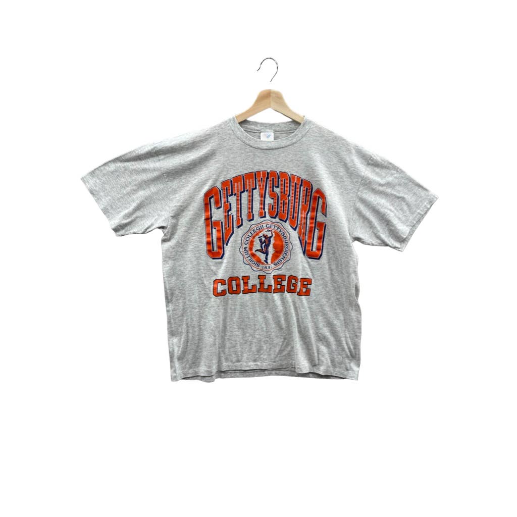 Vintage 1990's Gettysburg University College Logo T-Shirt