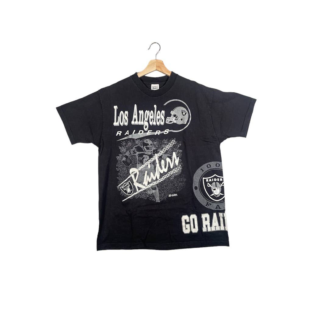 Vintage 1990's Los Angeles Raiders All Over Print T-Shirt