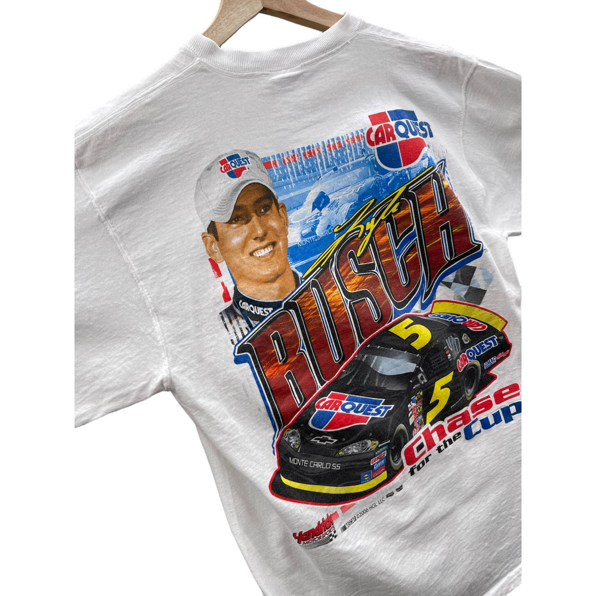 Vintage 2000's Kyle Busch Nascar Racing Graphic T-Shirt