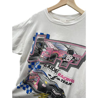 Vintage 2000's Exide Racing Team Jeff Burton Nascar Graphic T-Shirt
