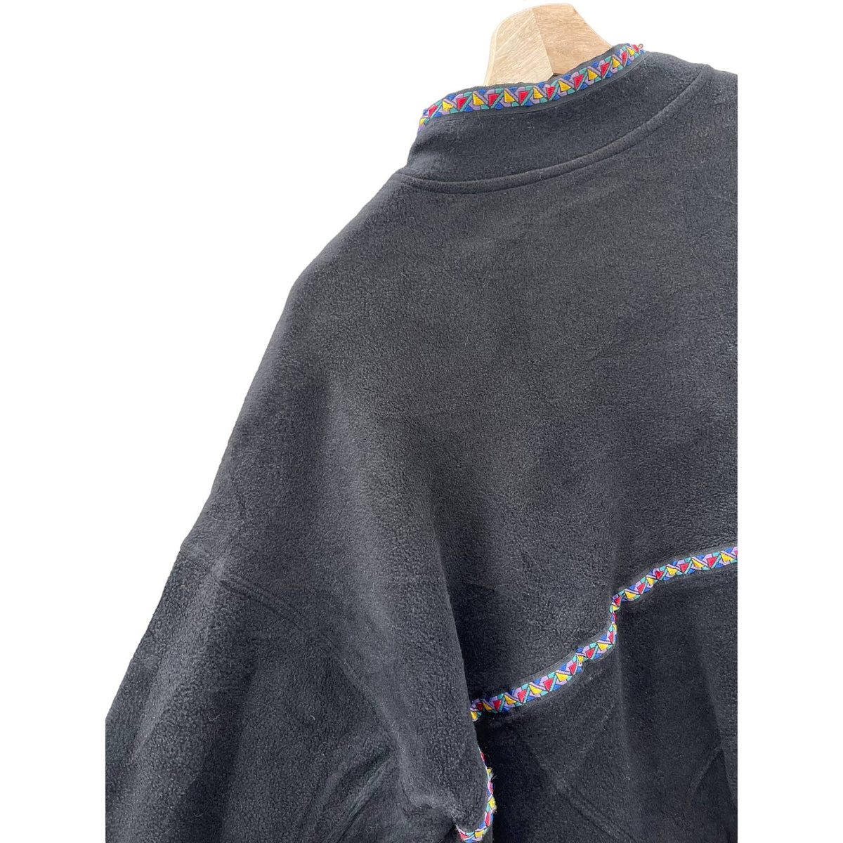 Vintage 1990's Danskin Pro Multi Color 1/4 Zip Fleece Pullover