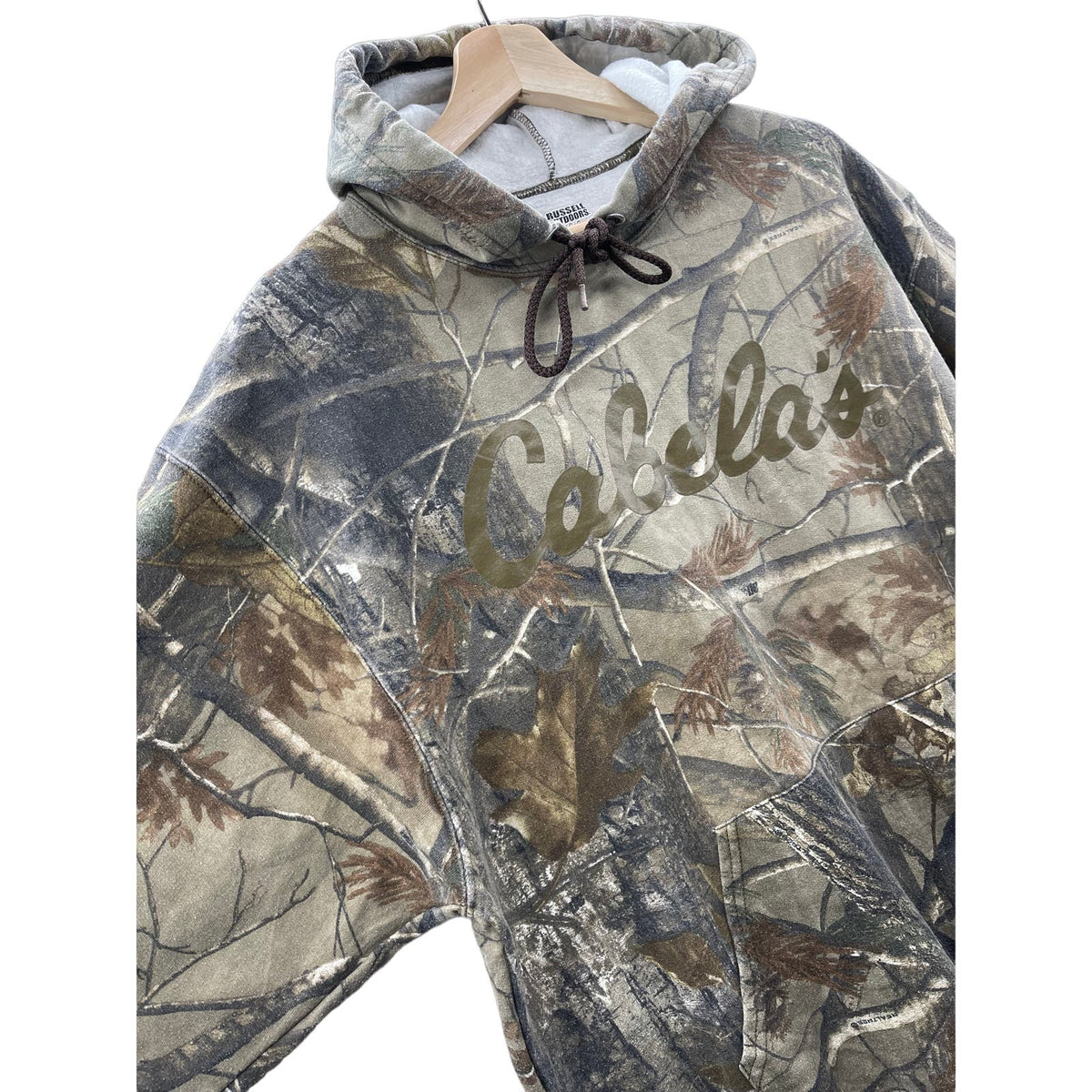 Vintage Cabela's Russell Outdoors Realtree Camo Hoodie
