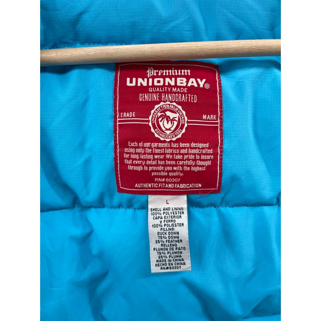 Vintage UNIONBAY Men's Premium Insulated Two-Tone Puffer Vest