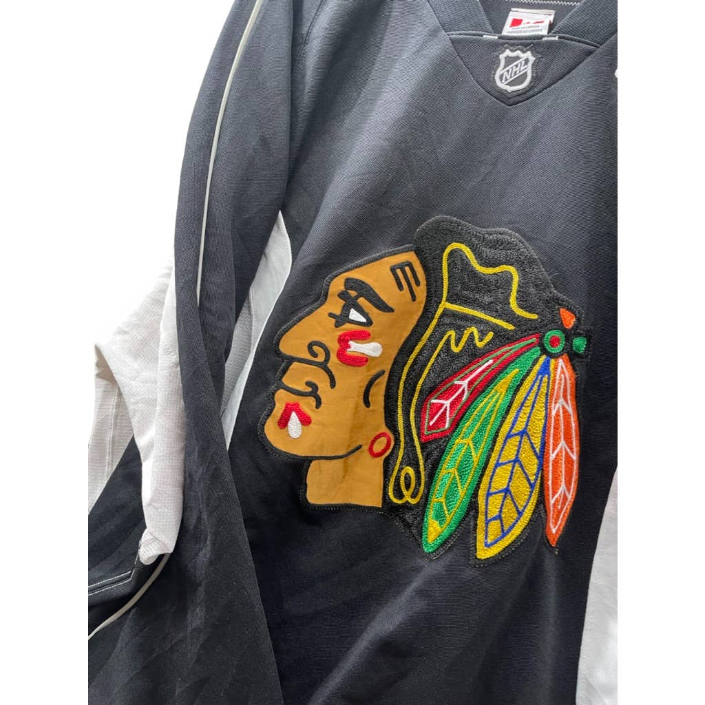 Vintage 2000's Chicago Blackhawks Reebok NHL Blank Jersey 90s Hockey