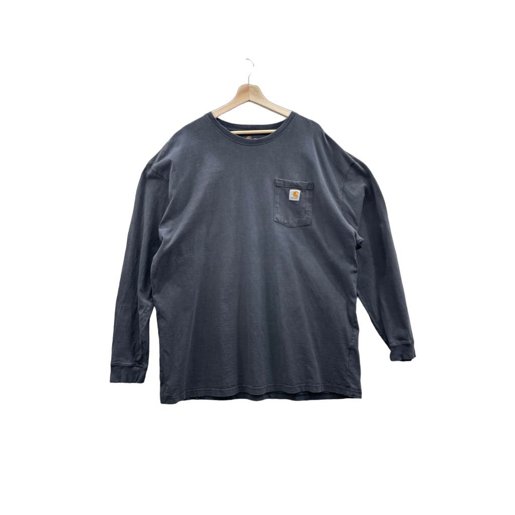 Vintage Carhartt Essential Black L/S Pocket T-Shirt