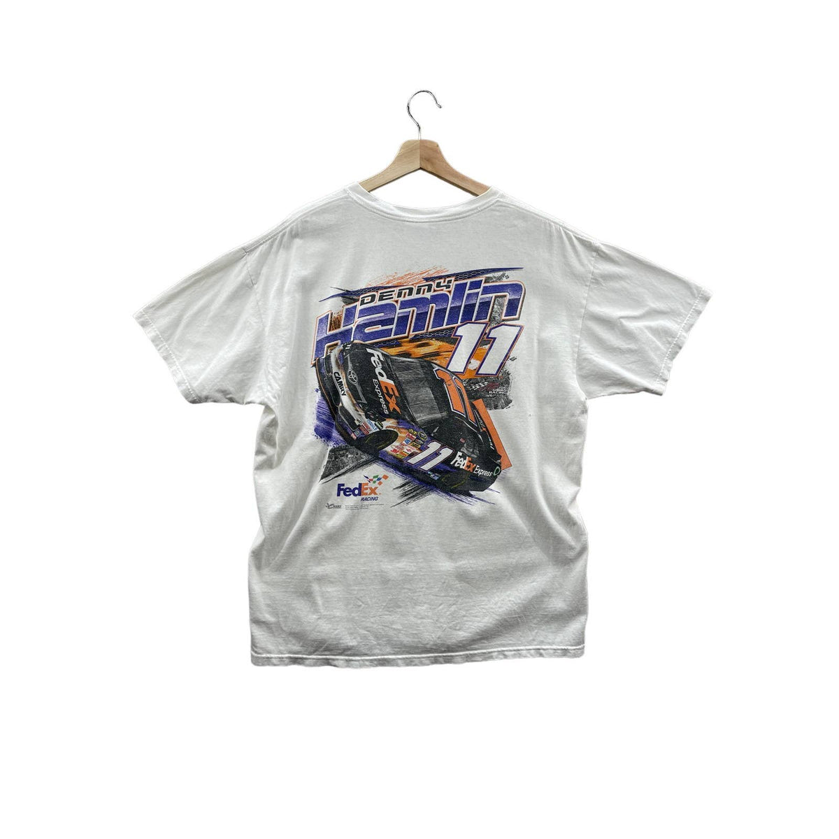Vintage 2000's Chase Authentics Denny Hamlin #11 Nascar Racing T-Shirt