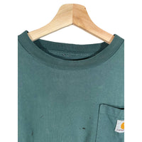 Vintage 1990's Carhartt Distressed Green Pocket T-Shirt