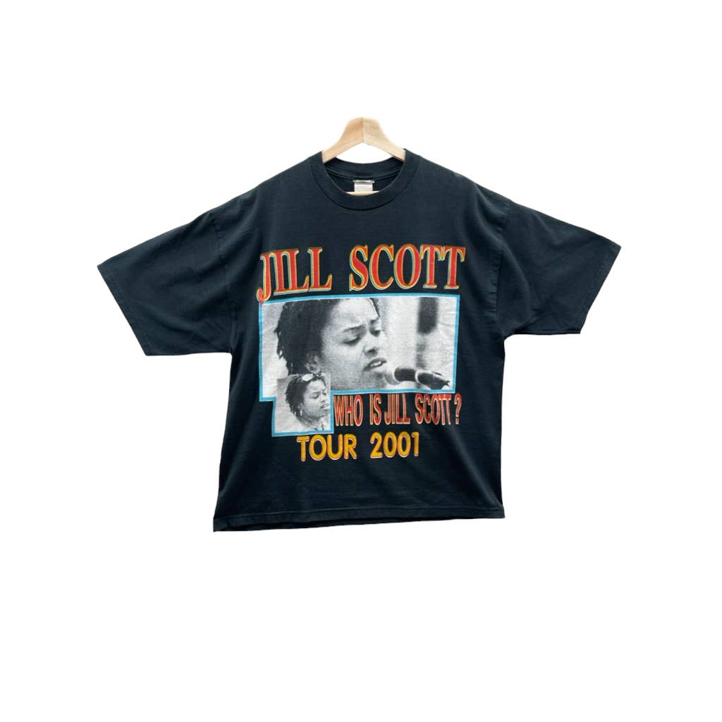 Vintage 2001 Jill Scott Who is Jill Scott? Neo Soul/R&B Tour Tee