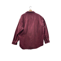 Vintage Woolrich Men's Red Checkered Midweight Flannel Button Up L/S Shirt
