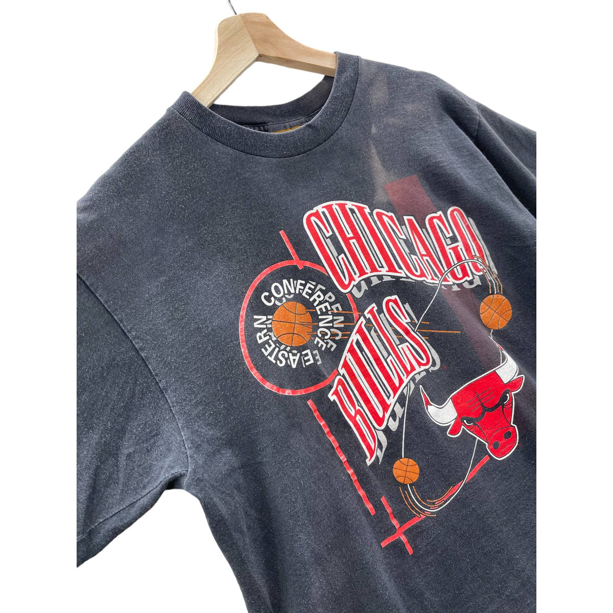 Vintage 1990's Chicago Bulls Eastern Finals Nutmeg Graphic T-Shirt