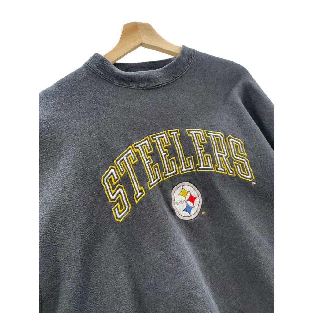 Vintage 1990's Pittsburgh Steelers Logo Athletic Spellout Crewneck