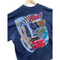 Vintage 1998 Bud Racing NASCAR Racing Lightning T-Shirt