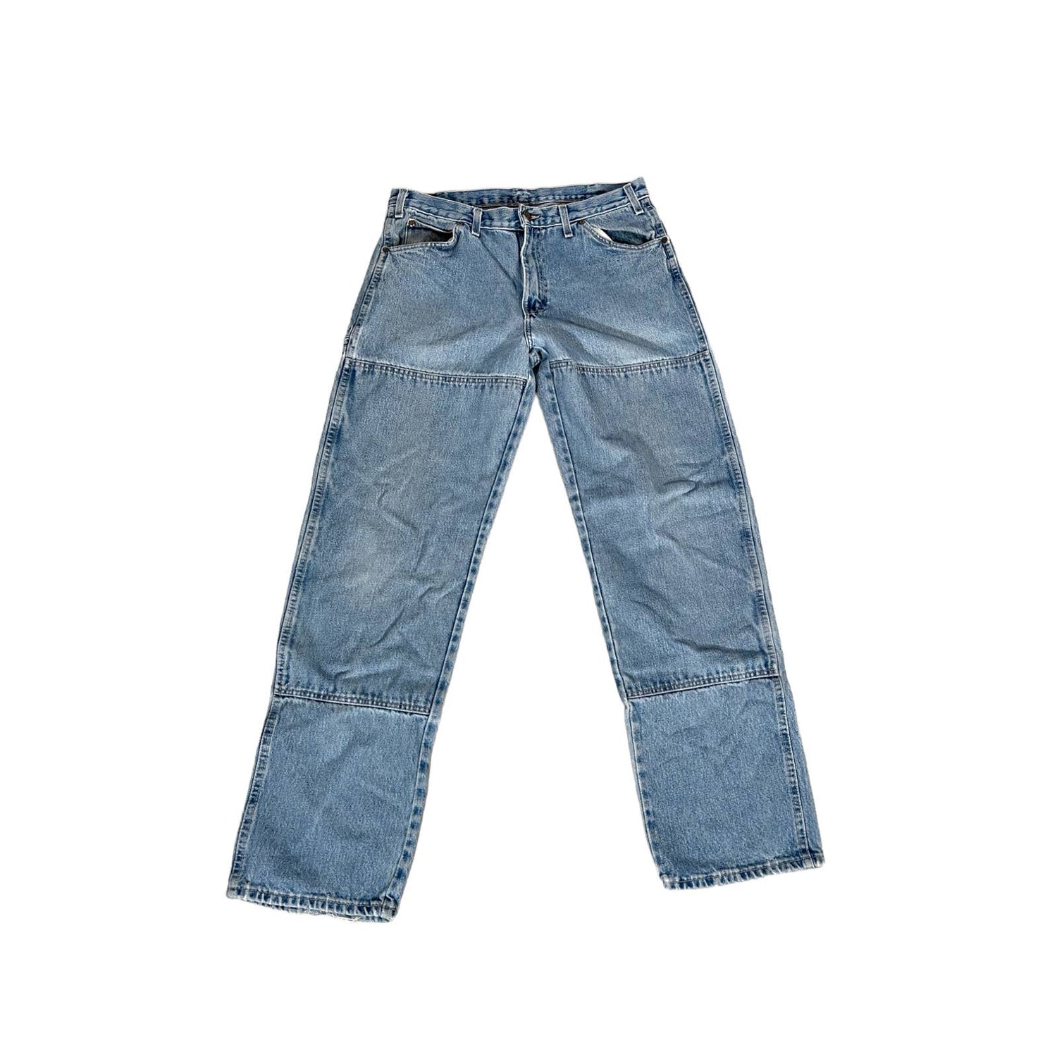 Vintage Dickies Light Wash Double Knee Carpenter Jeans 34x34