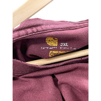 Vintage Carhartt Essential Burgundy L/S Pocket T-Shirt