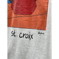 Vintage 1990's Local Color St. Croix Art Graphic T-Shirt