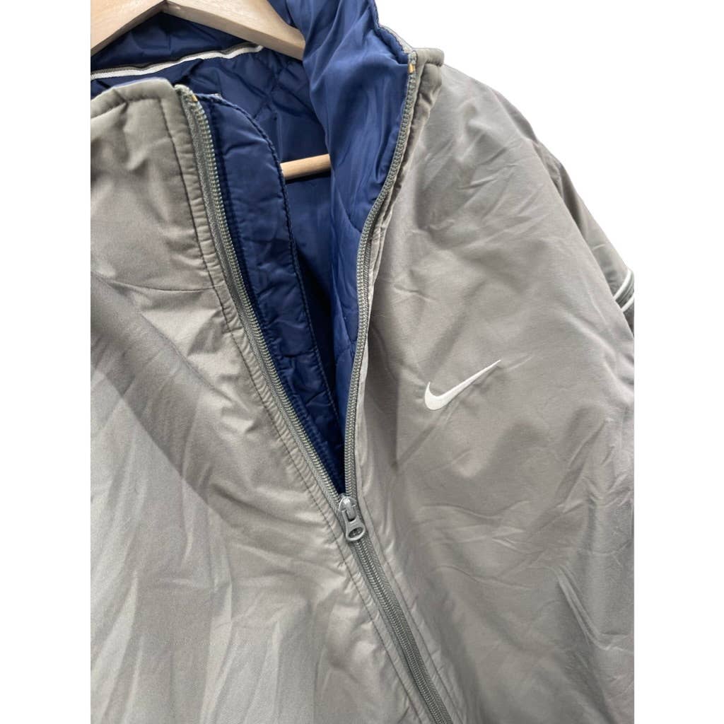 Vintage 2000's Nike Swoosh Spellout Shell Puffer Jacket