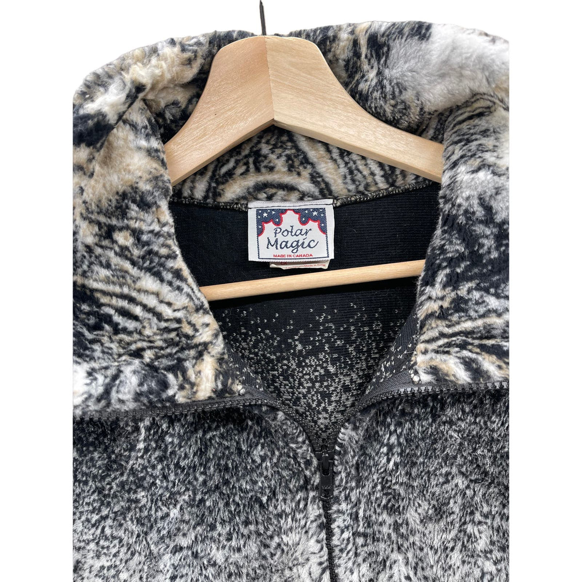 Vintage 1990's Polar Magic Wolfpack Full Zip Fleece Jacket