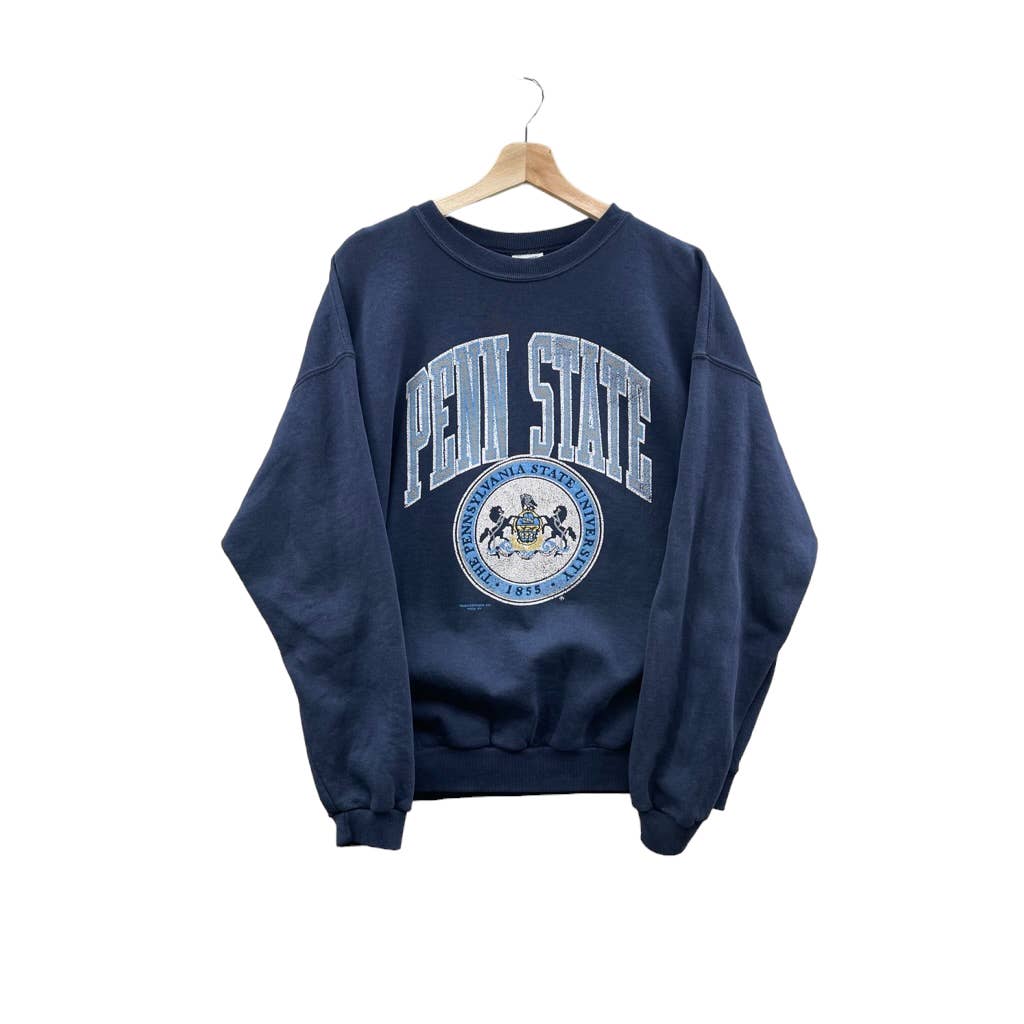 Vintage 1990's Penn State College Crest Logo Crewneck