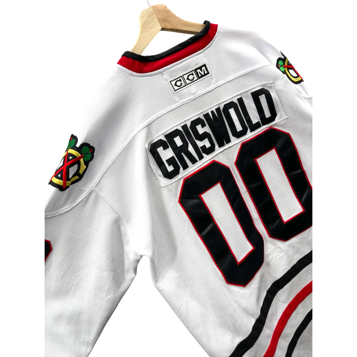 Vintage 1990's CCM Authentic Chicago Blackhawks Griswold NHL Hockey Jersey
