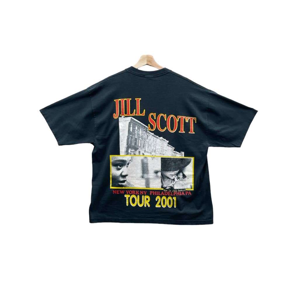 Vintage 2001 Jill Scott Who is Jill Scott? Neo Soul/R&B Tour Tee