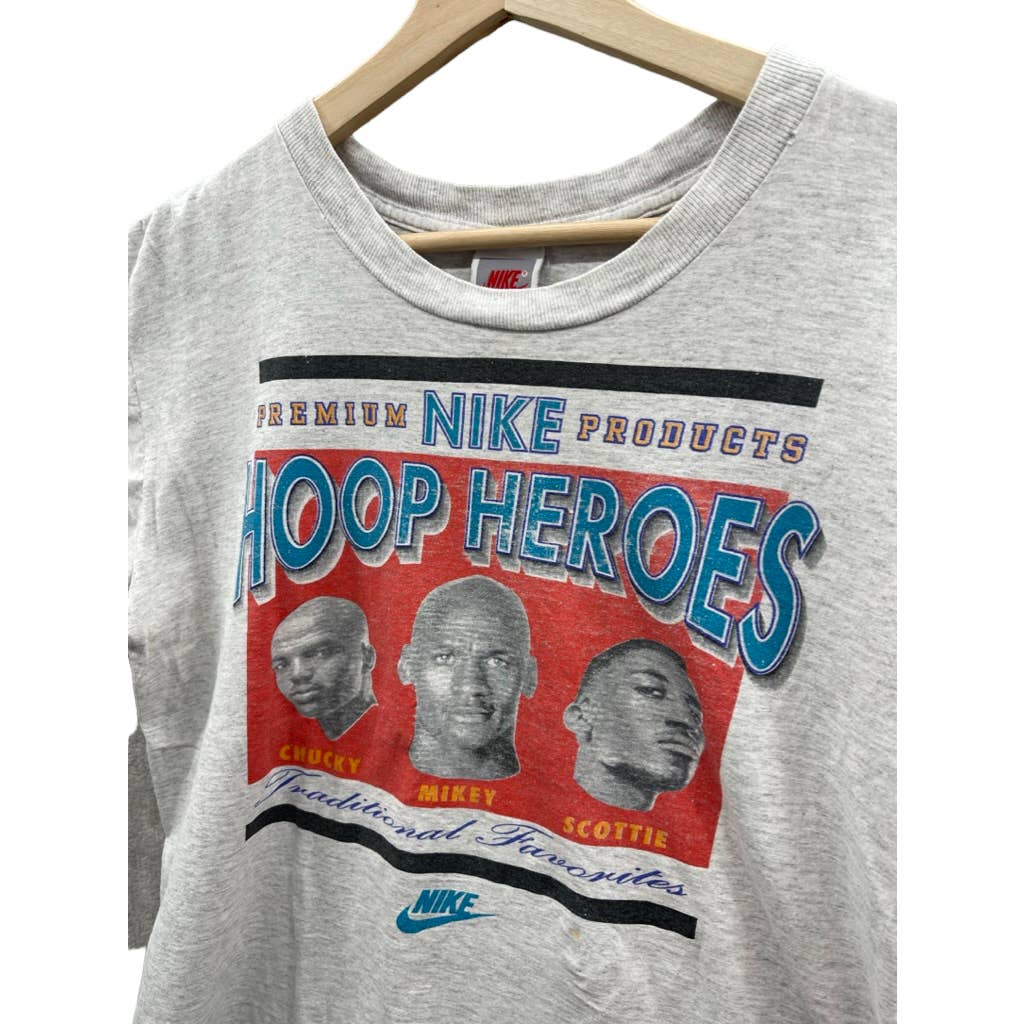 Vintage 1990's Nike Basketball Hoop Heroes T-Shirt