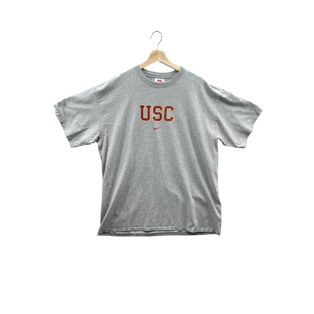 Vintage 2000's Nike Team USC Center Swoosh Logo College T-Shirt