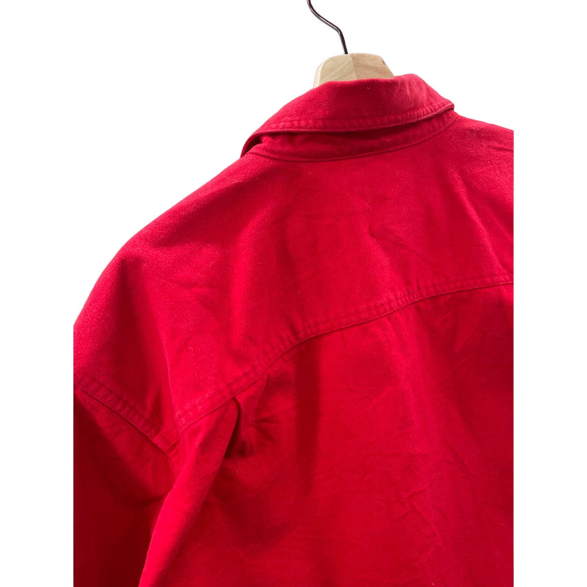 Vintage Woolrich Men's Red Chamois Button Up L/S Shirt