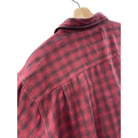 Vintage Woolrich Men's Red Checkered Midweight Flannel Button Up L/S Shirt