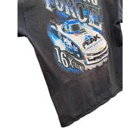 Vintage 2000's John Force Racing Fighting Force Distressed Graphic Tee