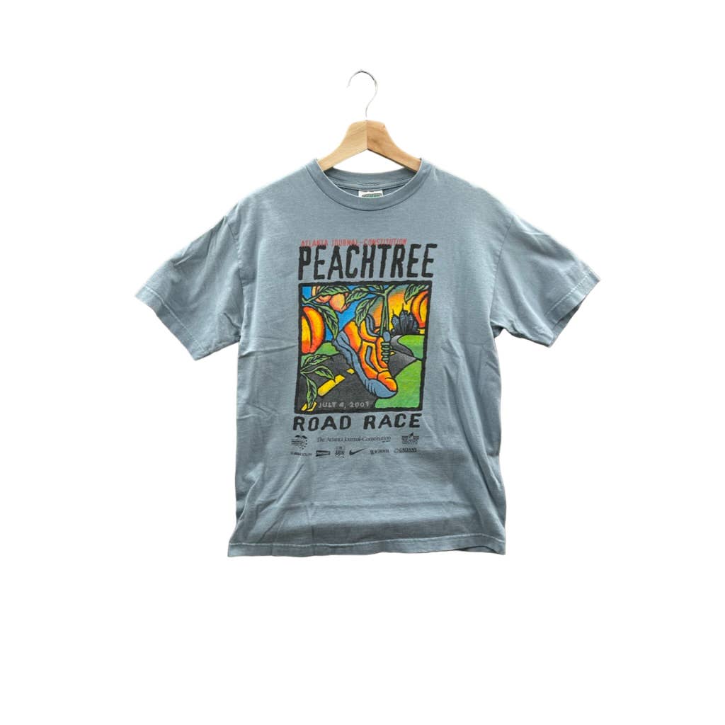 Vintage 2001 Peachtree Road Race Running Marathon Tee